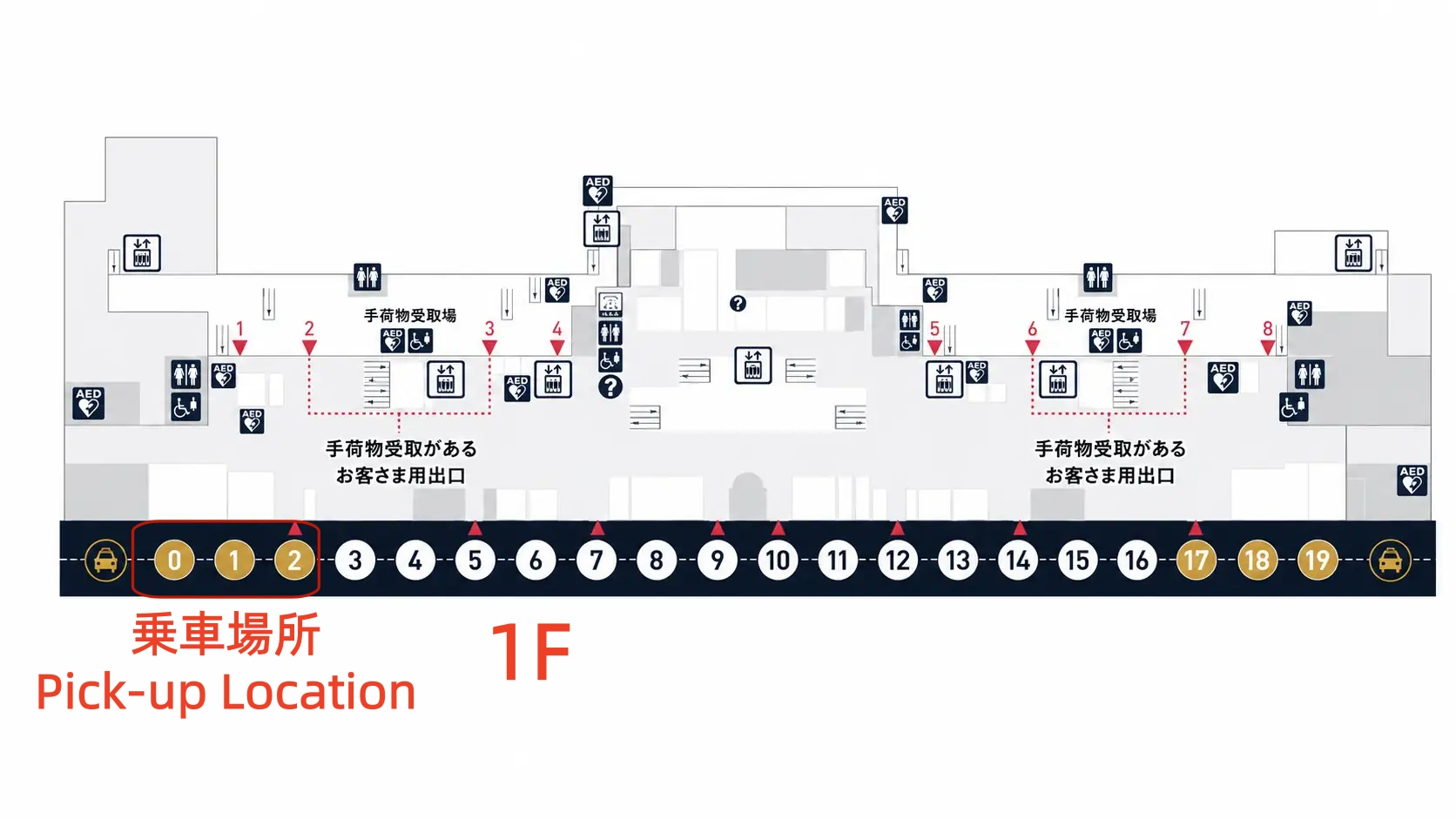 羽田空港 第1ターミナル 合流場所 東京ハイヤー送迎